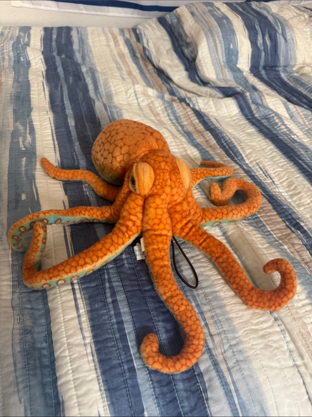 Disney Orange Plush Octopus Toy